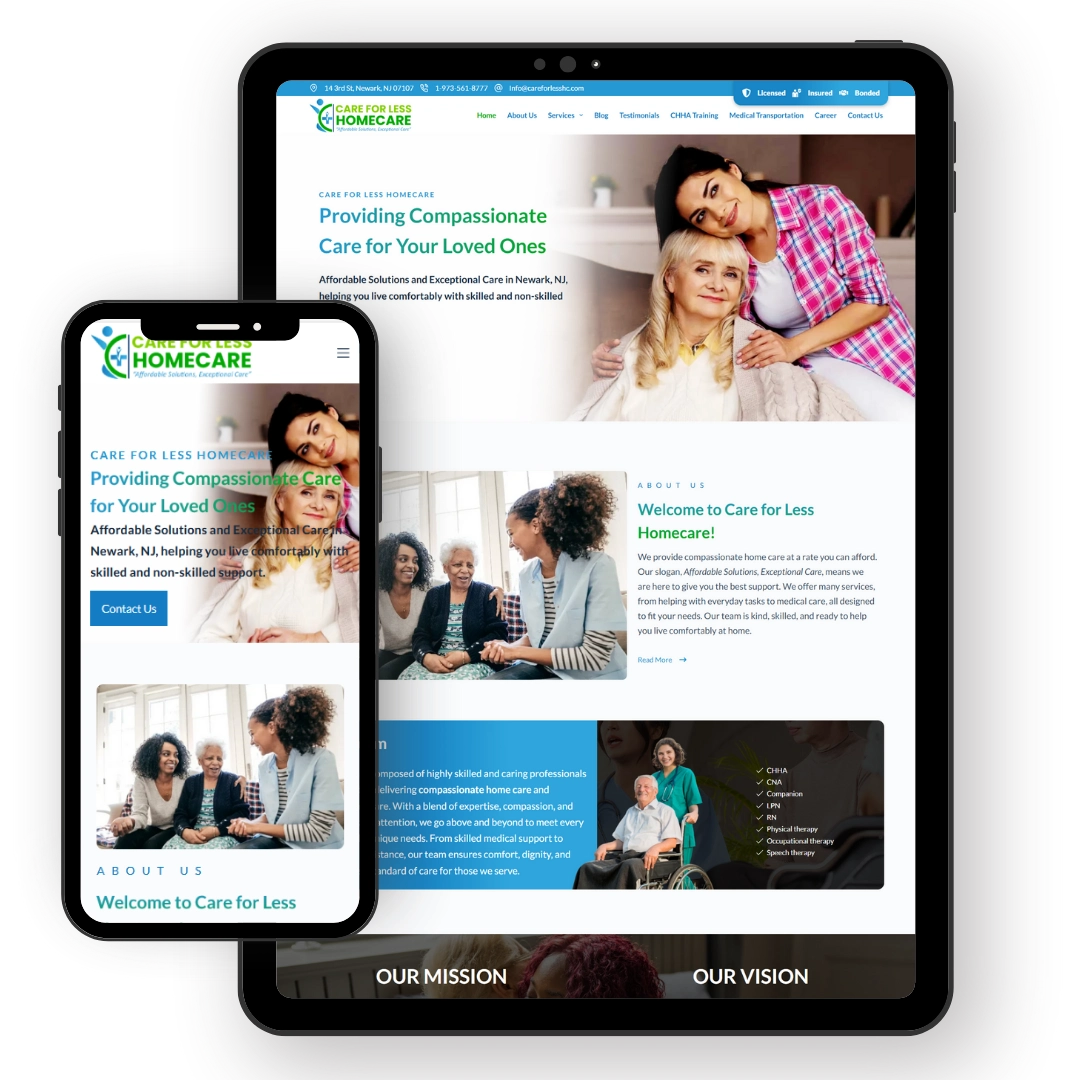 Portfolio 43 Care for less homecare phone