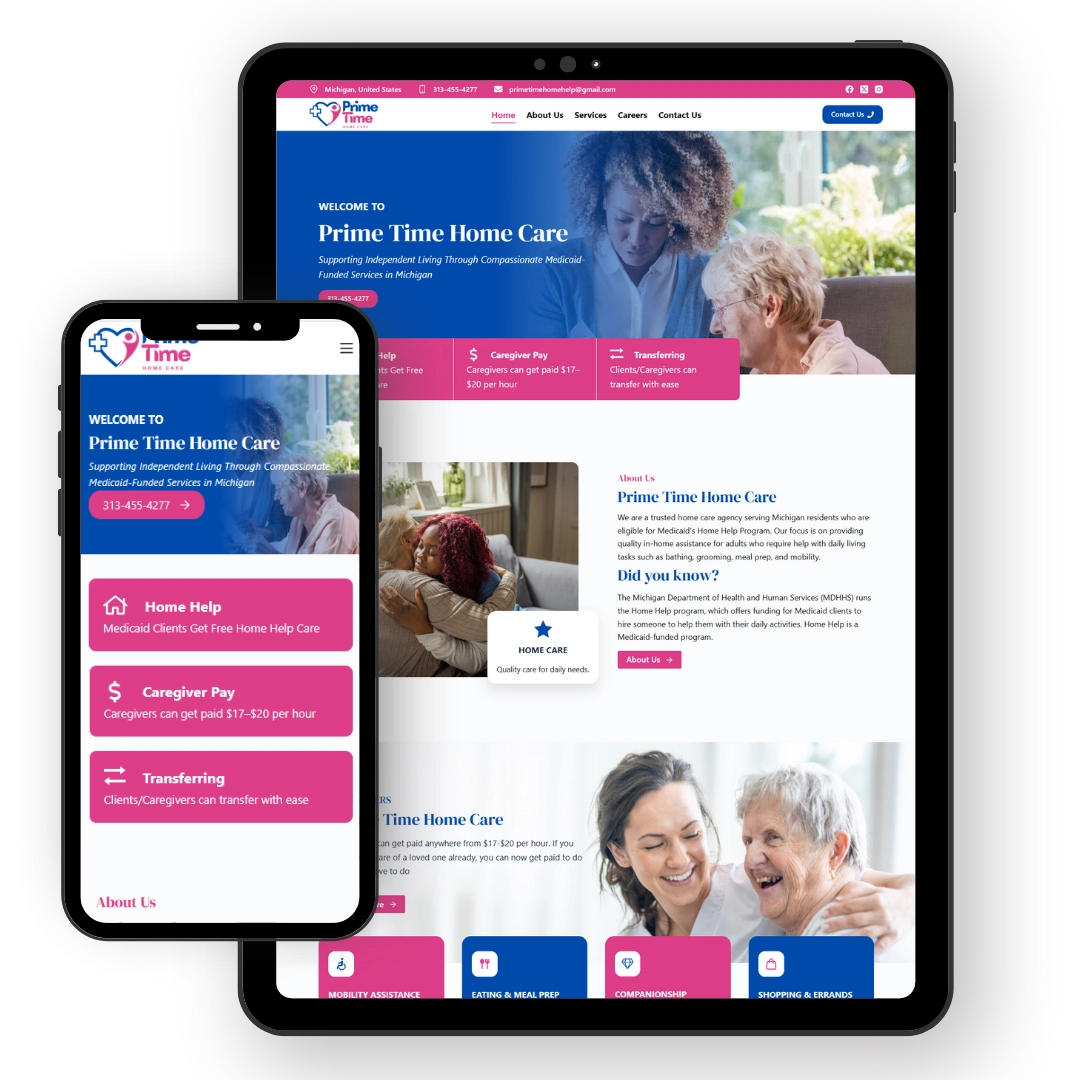 Portfolio 35 Prime Time Home Care phone