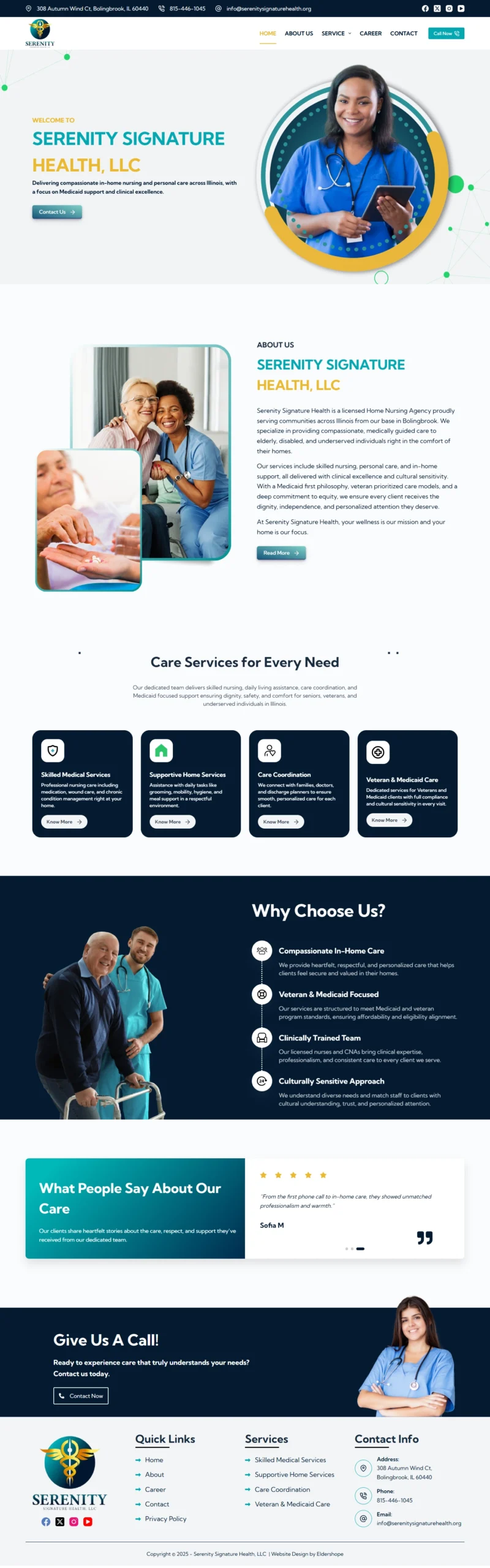 Serenity Signature Health website preview