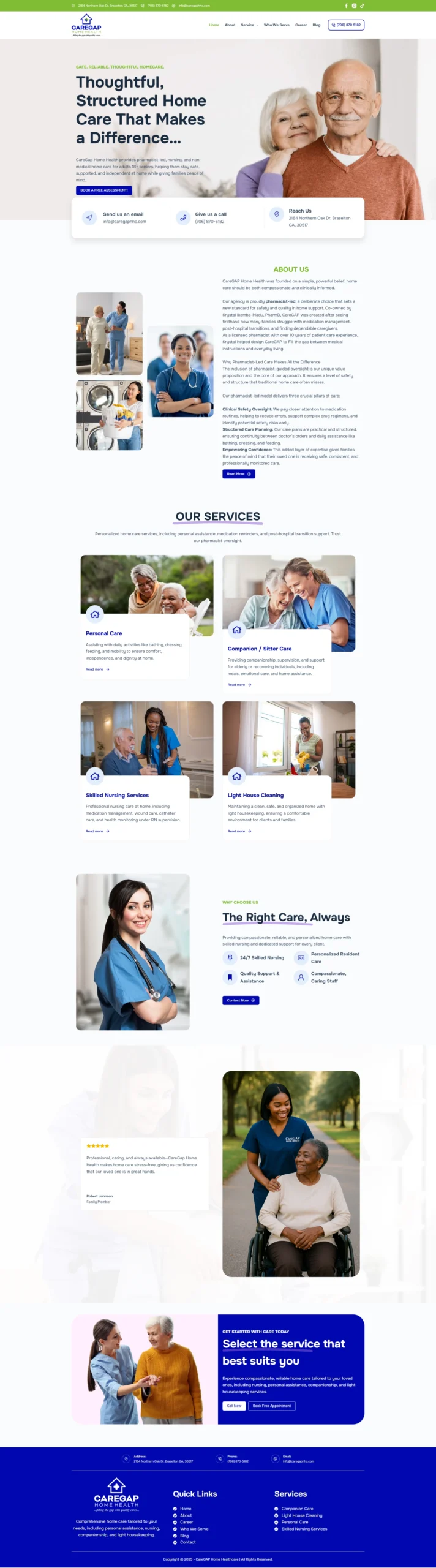 Home Care Website Design 10 CareGap Home Health Website Design 1 scaled