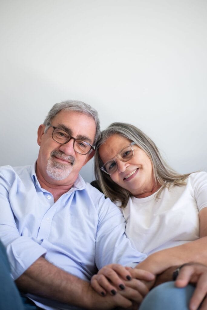 A happy senior couple, the kind of satisfied clients that help you get more home care reviews